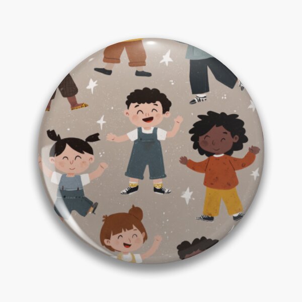 Item preview, Positive multiculture kids pattern for kids designed and sold by SmileshareShop.