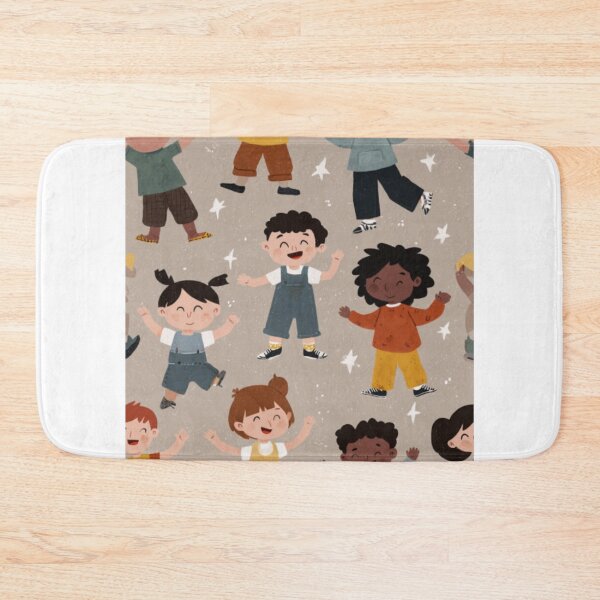 Item preview, Positive multiculture kids pattern for kids designed and sold by SmileshareShop.
