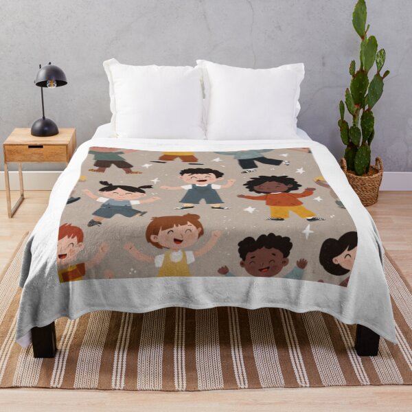 Item preview, Positive multiculture kids pattern for kids designed and sold by SmileshareShop.