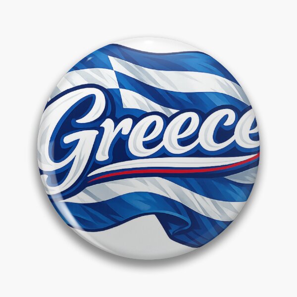 Item preview, Greece Waving Flag Typography – Greek National Pride Design designed and sold by GarnerSupplyCo.