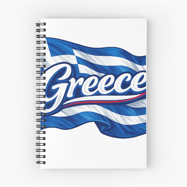 Item preview, Greece Waving Flag Typography – Greek National Pride Design designed and sold by GarnerSupplyCo.