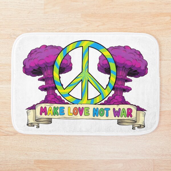 Item preview, Make Love Not War Peace Sign – Hippie Retro 70s Anti-War Protest Groovy Gift Design designed and sold by Luminari Creations.