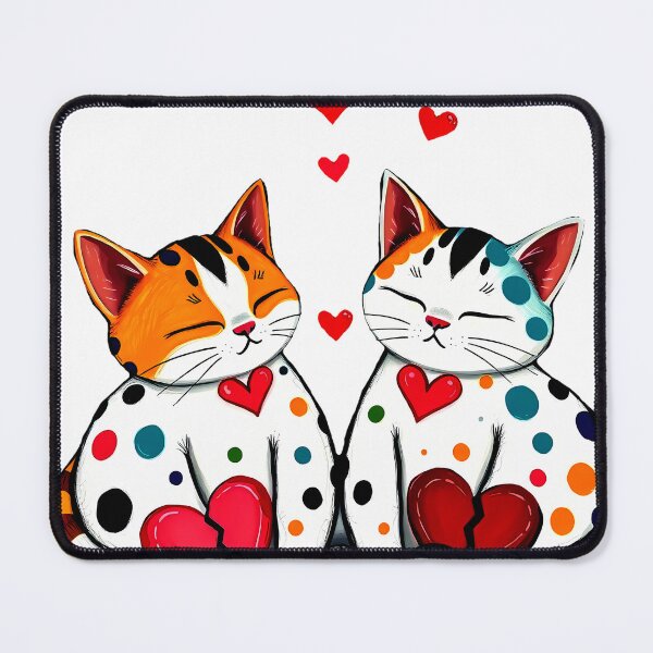 Item preview, Broken Heart Cats – Whimsical Love Connection designed and sold by meesub.