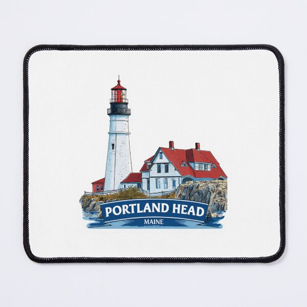 Item preview, Portland Head Light Maine Vintage Travel Sticker - Historic Lighthouse Rocky Coast Cape   Elizabeth Maritime Beacon designed and sold by Blurbean.