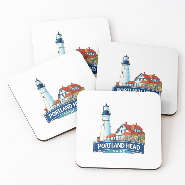 Item preview, Alternative Portland Head Maine Lighthouse Badge - Enhanced Coastal Architecture Maritime   Heritage Travel Decal designed and sold by Blurbean.