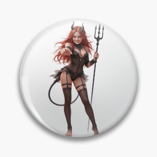 Item preview, Sexy Succubus Demon Girl Redhead Lingerie Design - Hot Fantasy Pinup Graphic designed and sold by JonathanP514.