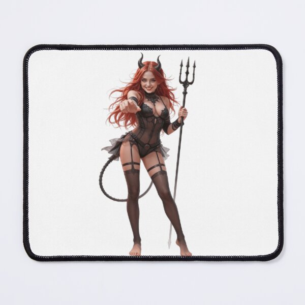 Item preview, Sexy Succubus Demon Girl Redhead Lingerie Design - Hot Fantasy Pinup Graphic designed and sold by JonathanP514.