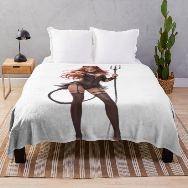Item preview, Sexy Succubus Demon Girl Redhead Lingerie Design - Hot Fantasy Pinup Graphic designed and sold by JonathanP514.