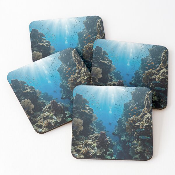 Item preview, Crystal Clear Coral Reef Lagoon designed and sold by Nice Vibes Prints.