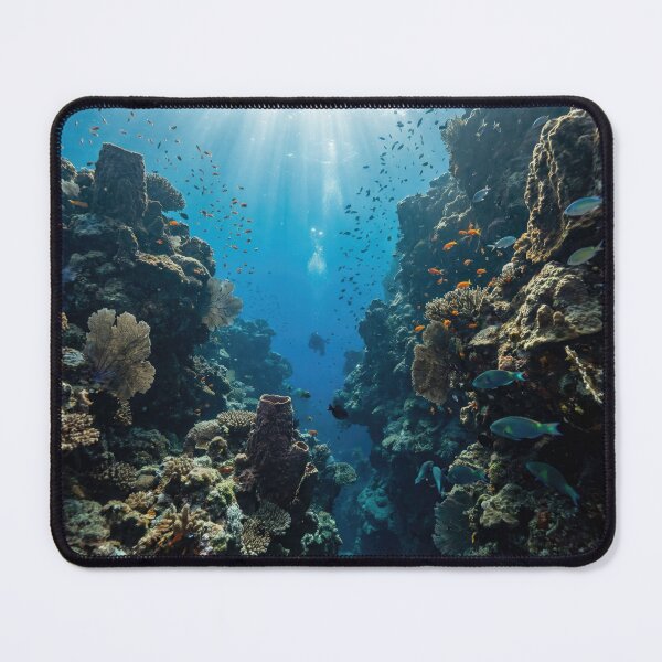 Item preview, Crystal Clear Coral Reef Lagoon designed and sold by Nice Vibes Prints.