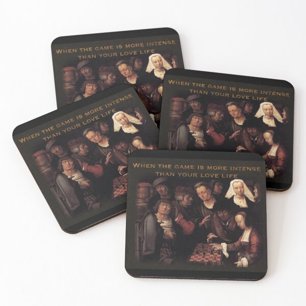 Item preview, THE LOVE CHESS GAME (The Game of Chess by Lucas Van Leyden, art meme collection by St.Nina) designed and sold by StNinaOfficial.