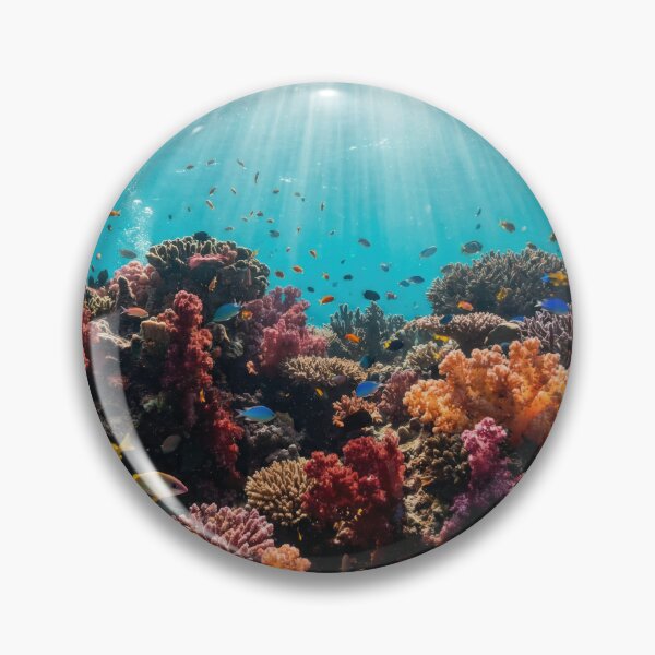 Item preview, Sunlight Through Coral Reef Canyon designed and sold by Nice Vibes Prints.