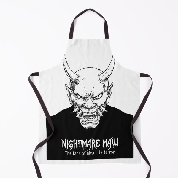 Item preview, The Nightmare Maw - Japanese Scary Oni designed and sold by bapupa.