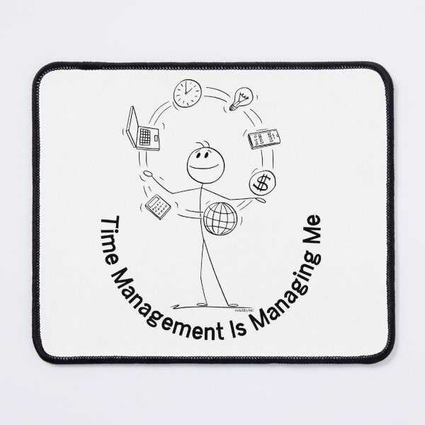 Item preview, Time Management Is Managing Me - Minimalist Black Design – Simple Dark Aesthetic Graphic designed and sold by chillbyME.
