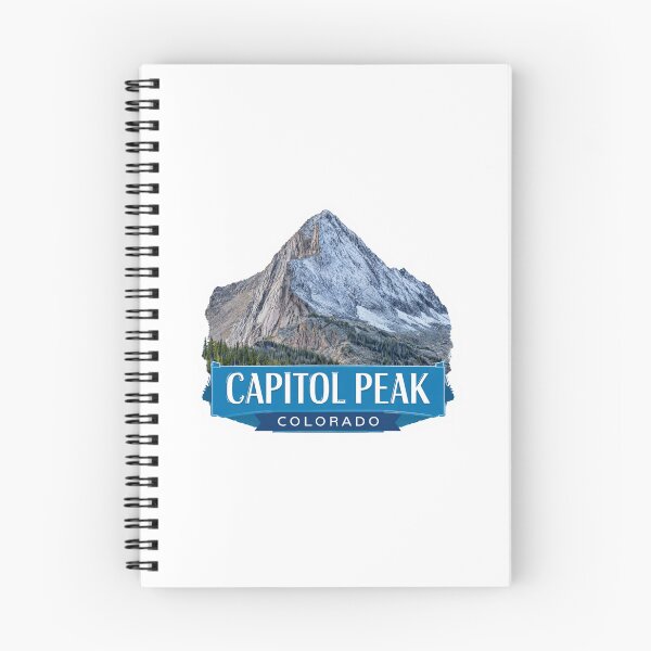 Item preview, Capitol Peak Colorado Mountain Vintage Sticker - 14er Alpine Climbing Retro National Forest   Wilderness Design designed and sold by Blurbean.