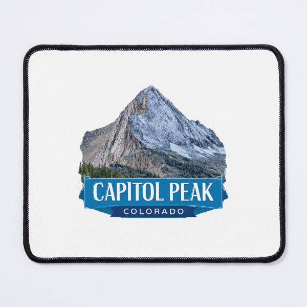 Item preview, Capitol Peak Colorado Mountain Vintage Sticker - 14er Alpine Climbing Retro National Forest   Wilderness Design designed and sold by Blurbean.