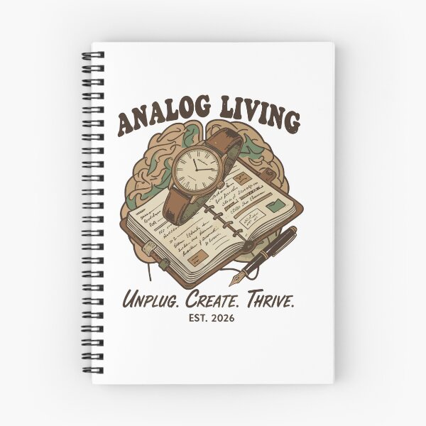 Item preview, Analog Living Vintage EDC Graphic - Unplug Create Thrive designed and sold by Evaevonechi.