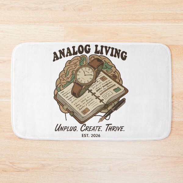 Item preview, Analog Living Vintage EDC Graphic - Unplug Create Thrive designed and sold by Evaevonechi.