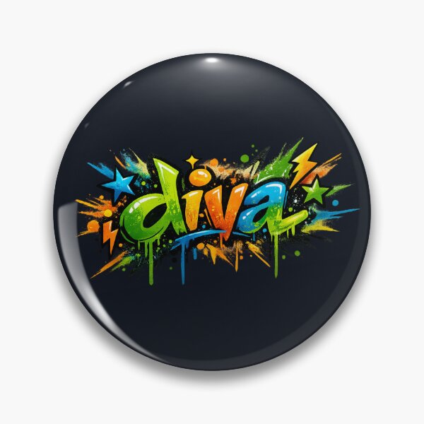 Item preview, Girly Graffiti Diva Lettering designed and sold by Ivy-Triggs.