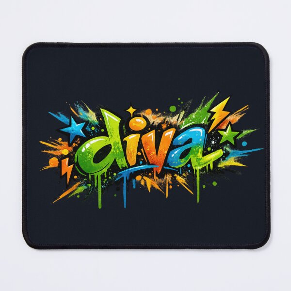 Item preview, Girly Graffiti Diva Lettering designed and sold by Ivy-Triggs.