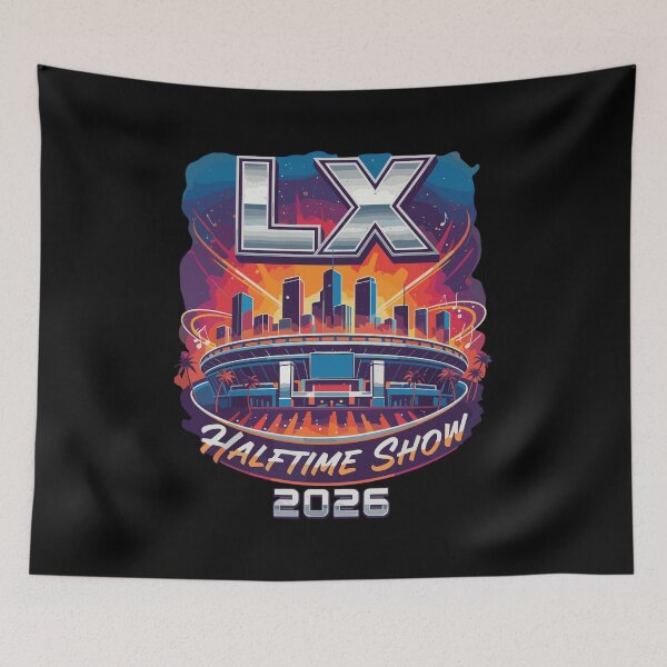 Item preview, LX Halftime Show 2026 Stadium Graphic - Retro  designed and sold by Evaevonechi.