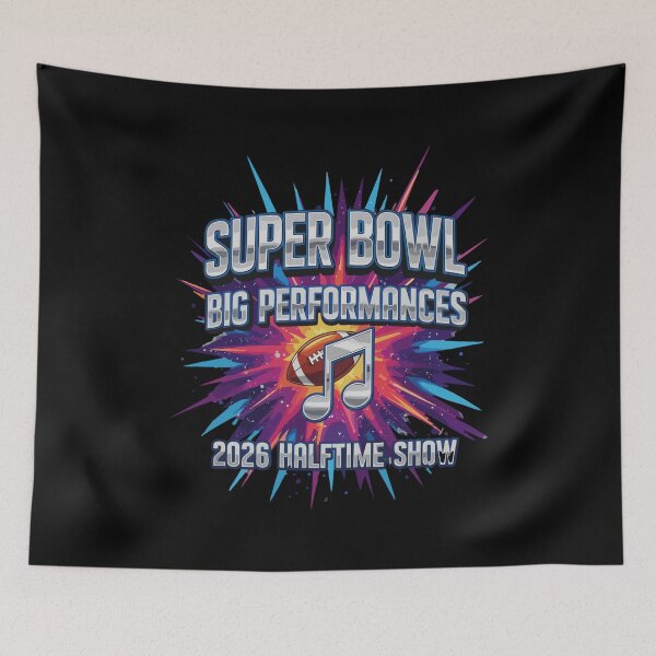 Item preview, Super Bowl 2026 Big Performances Halftime Show Explosive Graphic designed and sold by Evaevonechi.
