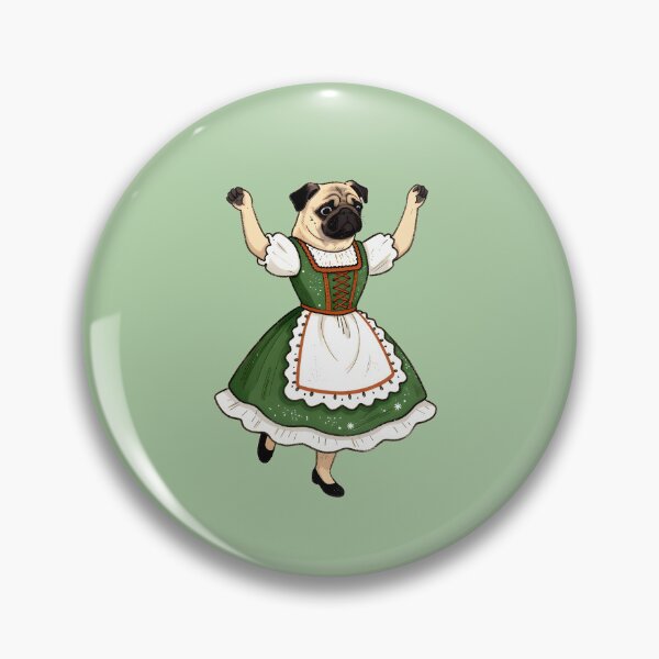 Item preview, Dancing Irish Pug designed and sold by AnimalAirtistry.