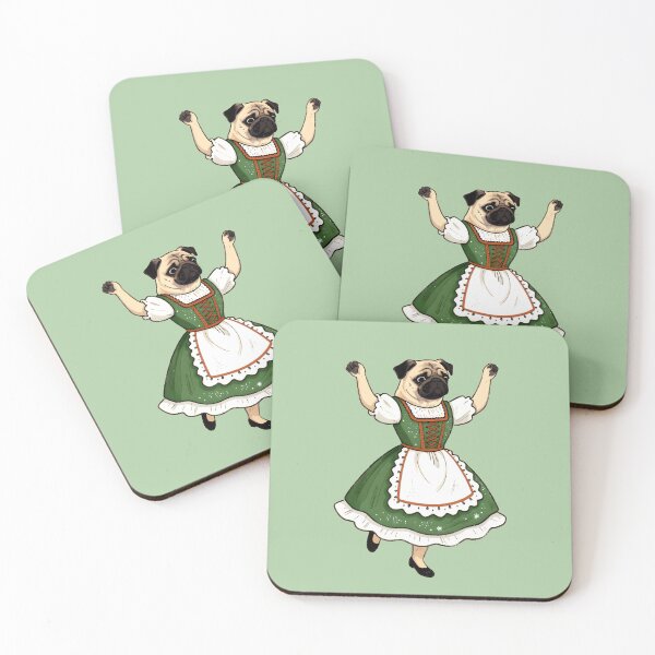 Item preview, Dancing Irish Pug designed and sold by AnimalAirtistry.