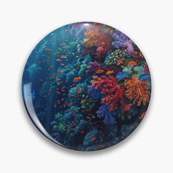 Item preview, Hyper Realistic Tropical Coral Reef designed and sold by Nice Vibes Prints.