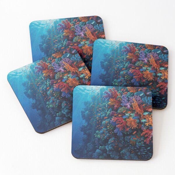 Item preview, Hyper Realistic Tropical Coral Reef designed and sold by Nice Vibes Prints.