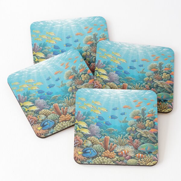 Item preview, Colorful Reef Fish Paradise designed and sold by Nice Vibes Prints.