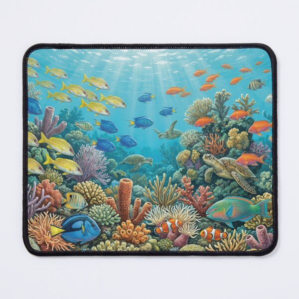 Item preview, Colorful Reef Fish Paradise designed and sold by Nice Vibes Prints.