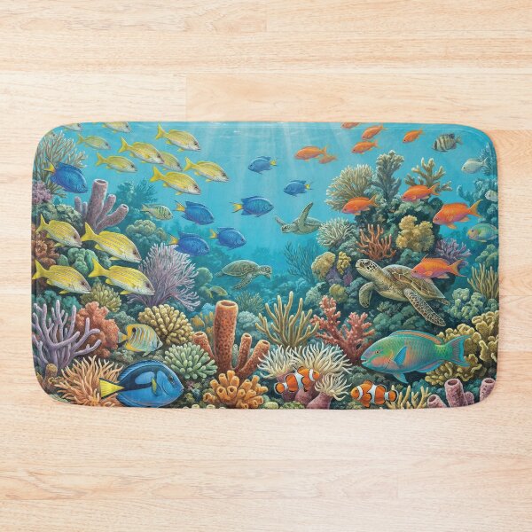 Item preview, Colorful Reef Fish Paradise designed and sold by Nice Vibes Prints.