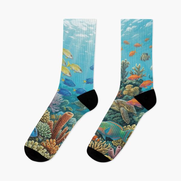 Item preview, Colorful Reef Fish Paradise designed and sold by Nice Vibes Prints.