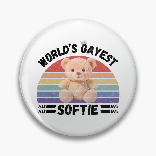 Item preview, World’s Gayest Softie designed and sold by Rainbow-Nation.