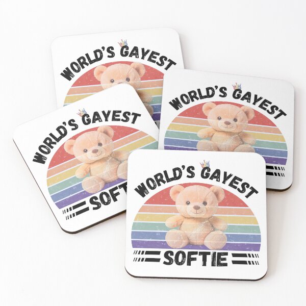 Item preview, World’s Gayest Softie designed and sold by Rainbow-Nation.