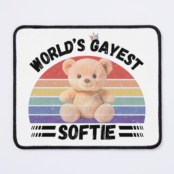 Item preview, World’s Gayest Softie designed and sold by Rainbow-Nation.