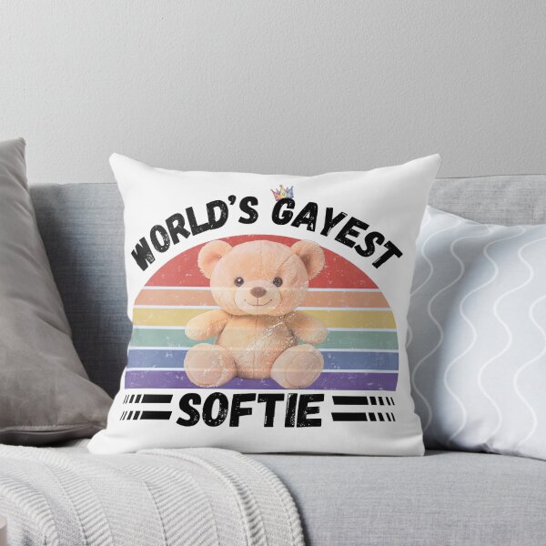 Item preview, World’s Gayest Softie designed and sold by Rainbow-Nation.