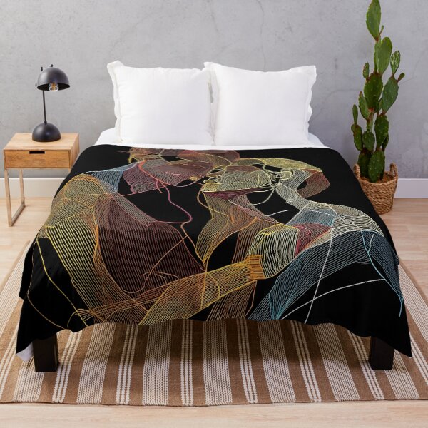 Item preview, Entwined Lines: Abstract Lovers in Motion designed and sold by DigiArtbyKeith.