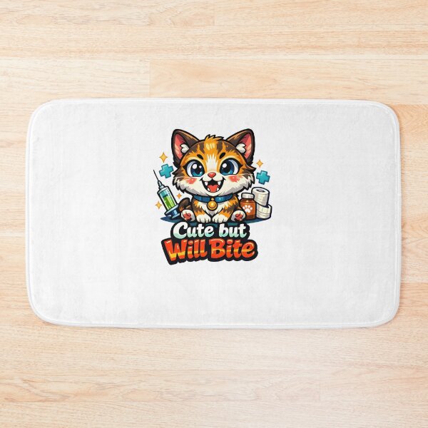 Item preview, Cute but Will Bite – Funny Veterinary Clinic Humor Design designed and sold by Bettybee00.