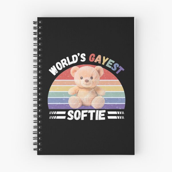 Item preview, World’s Gayest Softie For Proud Softies In Black designed and sold by Rainbow-Nation.