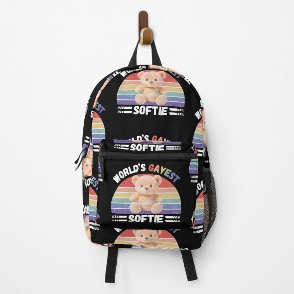 Item preview, World’s Gayest Softie For Proud Softies In Black designed and sold by Rainbow-Nation.