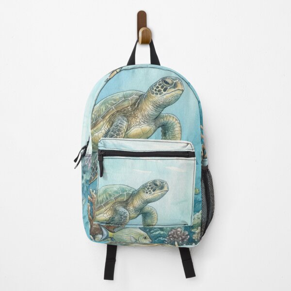 Item preview, Sea Turtles Over Reef Scene designed and sold by Nice Vibes Prints.