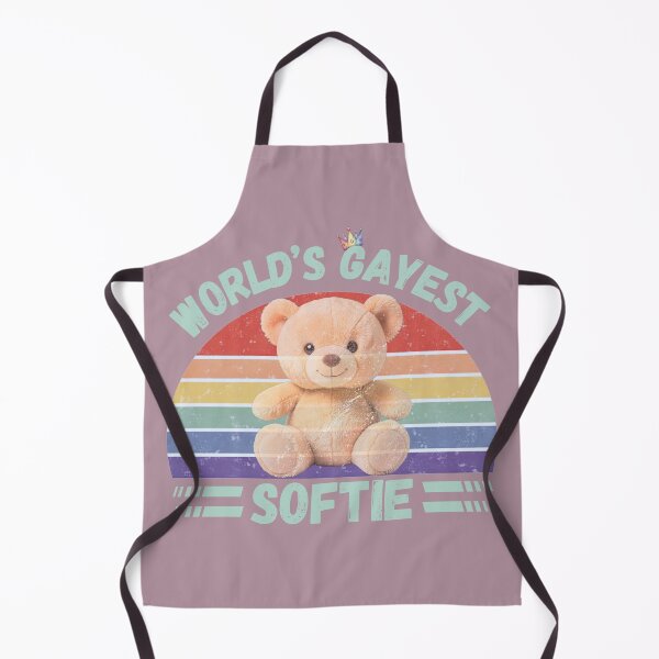 Item preview, World’s Gayest Softie For Proud Queer People In Grey Pink designed and sold by Rainbow-Nation.