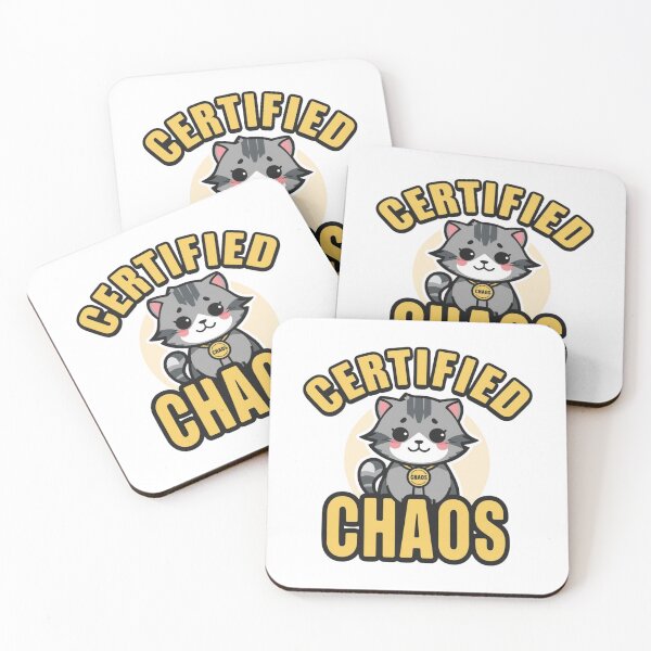 Item preview, Certified Chaos Funny Cat Shirt | Cute Absurd Humor designed and sold by MotivaChic.