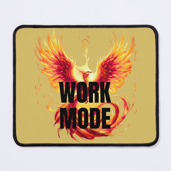 Item preview, Work Mode Phoenix – Fire & Power T-Shirt Design designed and sold by CraftDigitPrint.