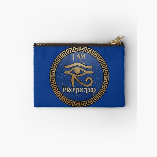 Item preview, Eye of Horus Gold & Blue – "I Am Protected" – Ancient Egyptian Amulet designed and sold by Italian Ink Studio.