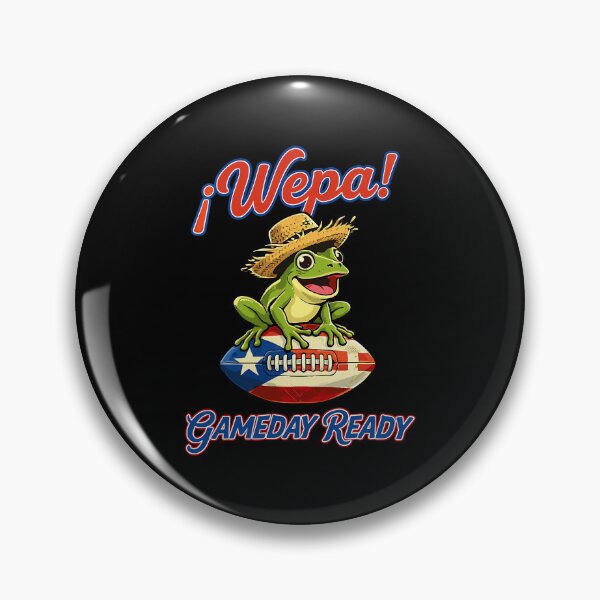 Item preview, Wepa Game Day Ready Coqui Puerto Rican Pride Frog Boricua Football designed and sold by najaks.