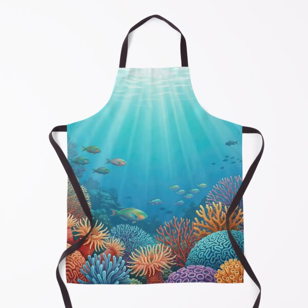 Item preview, Sunlit Coral Reef Scene designed and sold by Nice Vibes Prints.