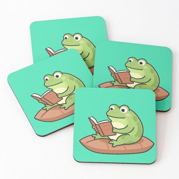 Item preview, Studious Frog Reading on a Lily Pad designed and sold by AnimalAirtistry.